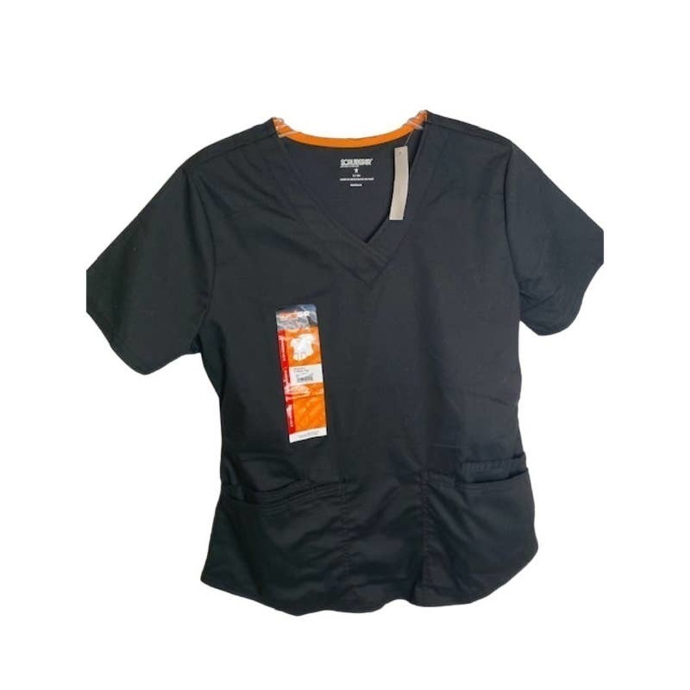 Scrubstar scrub top Sz Small Black NWTs